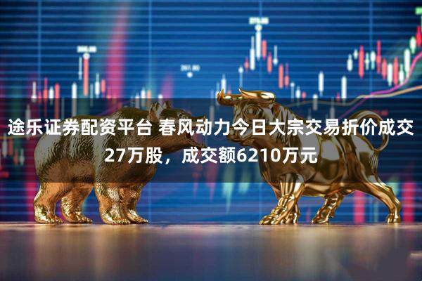 途乐证券配资平台 春风动力今日大宗交易折价成交27万股，成交额6210万元
