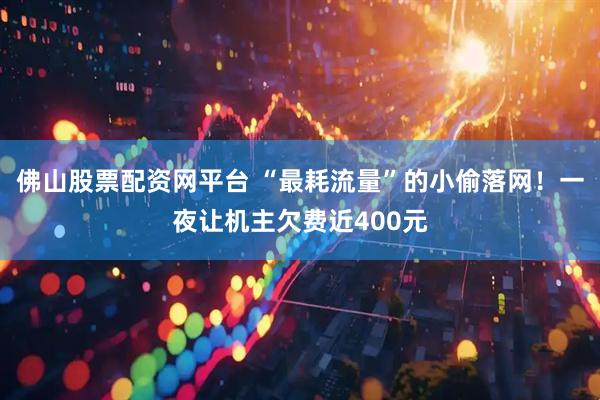 佛山股票配资网平台 “最耗流量”的小偷落网！一夜让机主欠费近400元