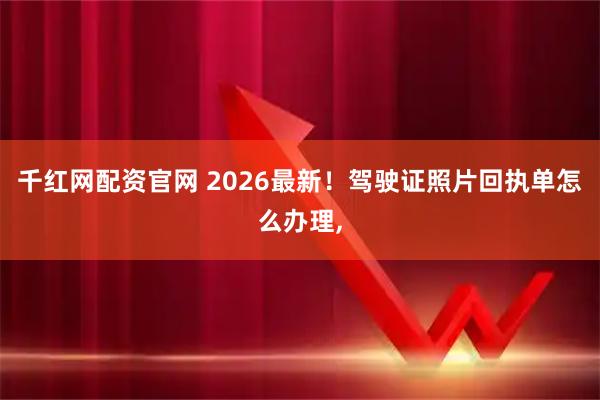 千红网配资官网 2026最新！驾驶证照片回执单怎么办理,